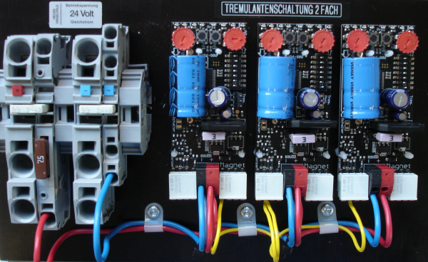 Steuerteil für 2 Tremulantmagnete