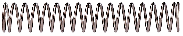 coil spring, L=25mm; d=0,4mm, ∅a=4,5mm