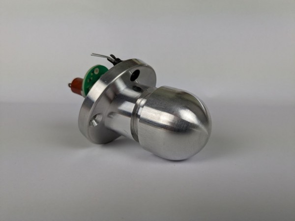 Piston aus Aluminium mit grüner LED für 24V