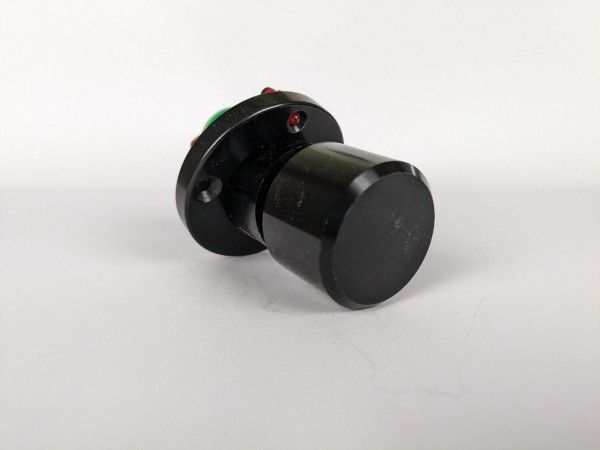 Piston aus Aluminium/schwarz mit LED für 14/24V
