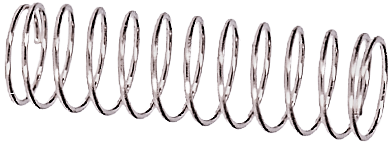 coil spring, L=25mm; d=0,3mm, ∅a=4,4mm