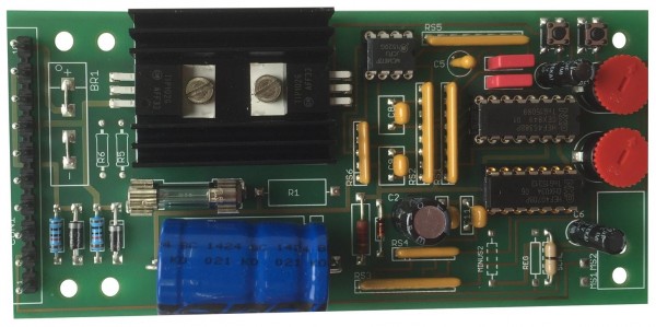 Mounted control card for stop magnets