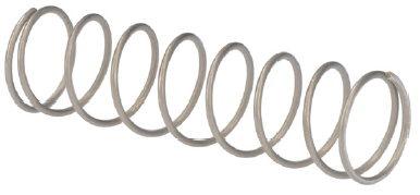 coil spring, L=45mm; d=0,8mm, ∅a=12,0mm